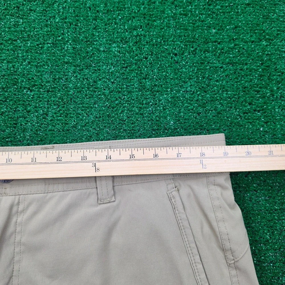 Eddie Bauer Rainier Fleece Lined Outdoor Pants Mens 38x32‎ Beige Hiking Cargo